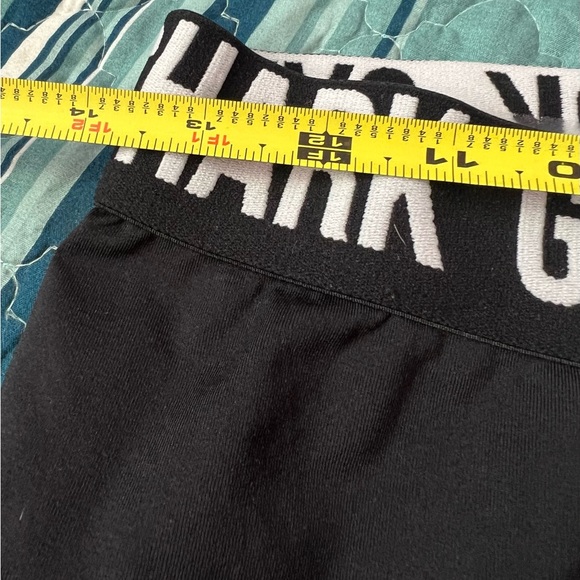 M Gymshark Women's S Fit Seamless Cycling Shorts Black White Flex GLSH006-BK/WH - Picture 4 of 11